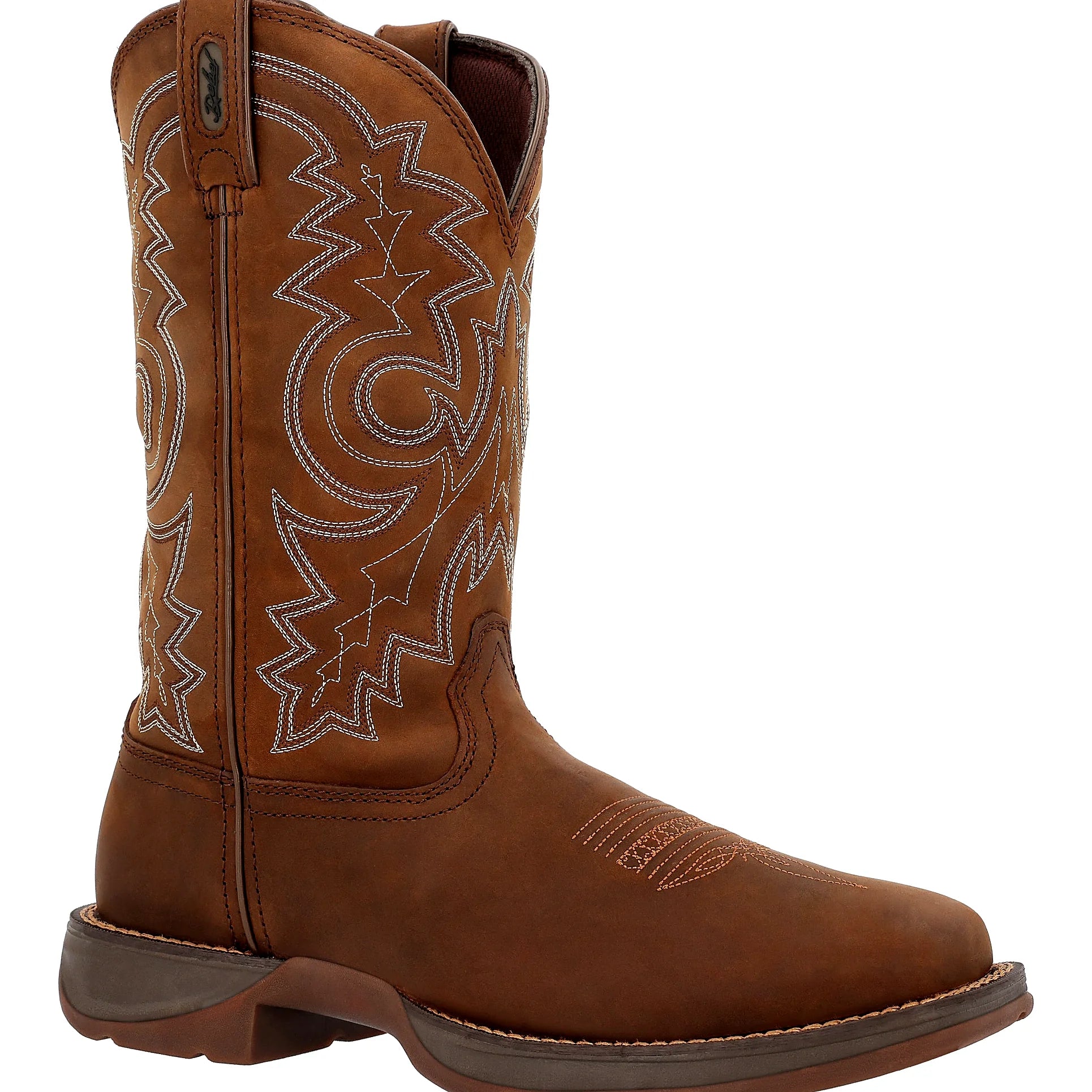 Brown boot with a rubber and EVA outsole