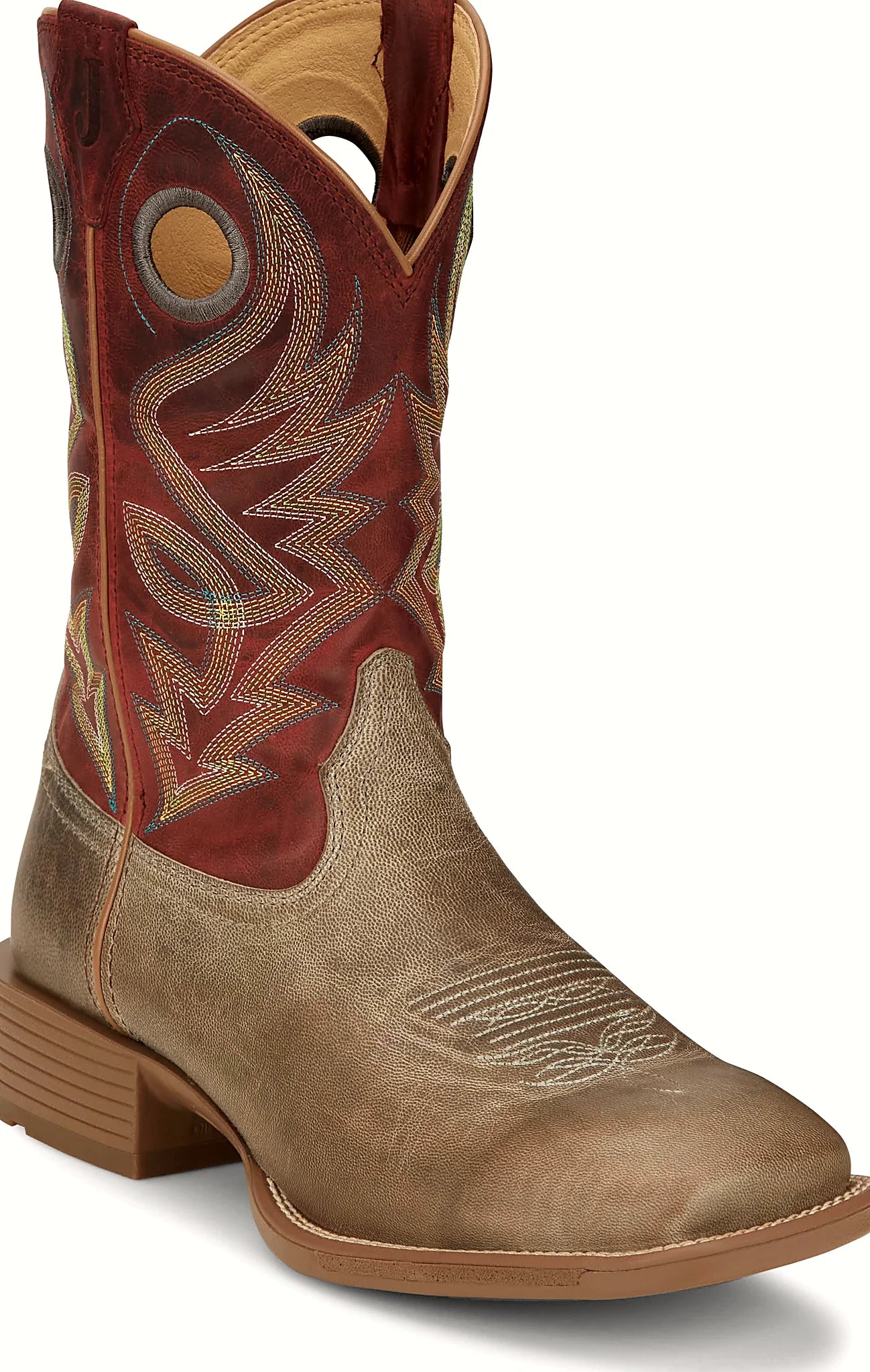Leather lined boot with a removable Ortholite insert