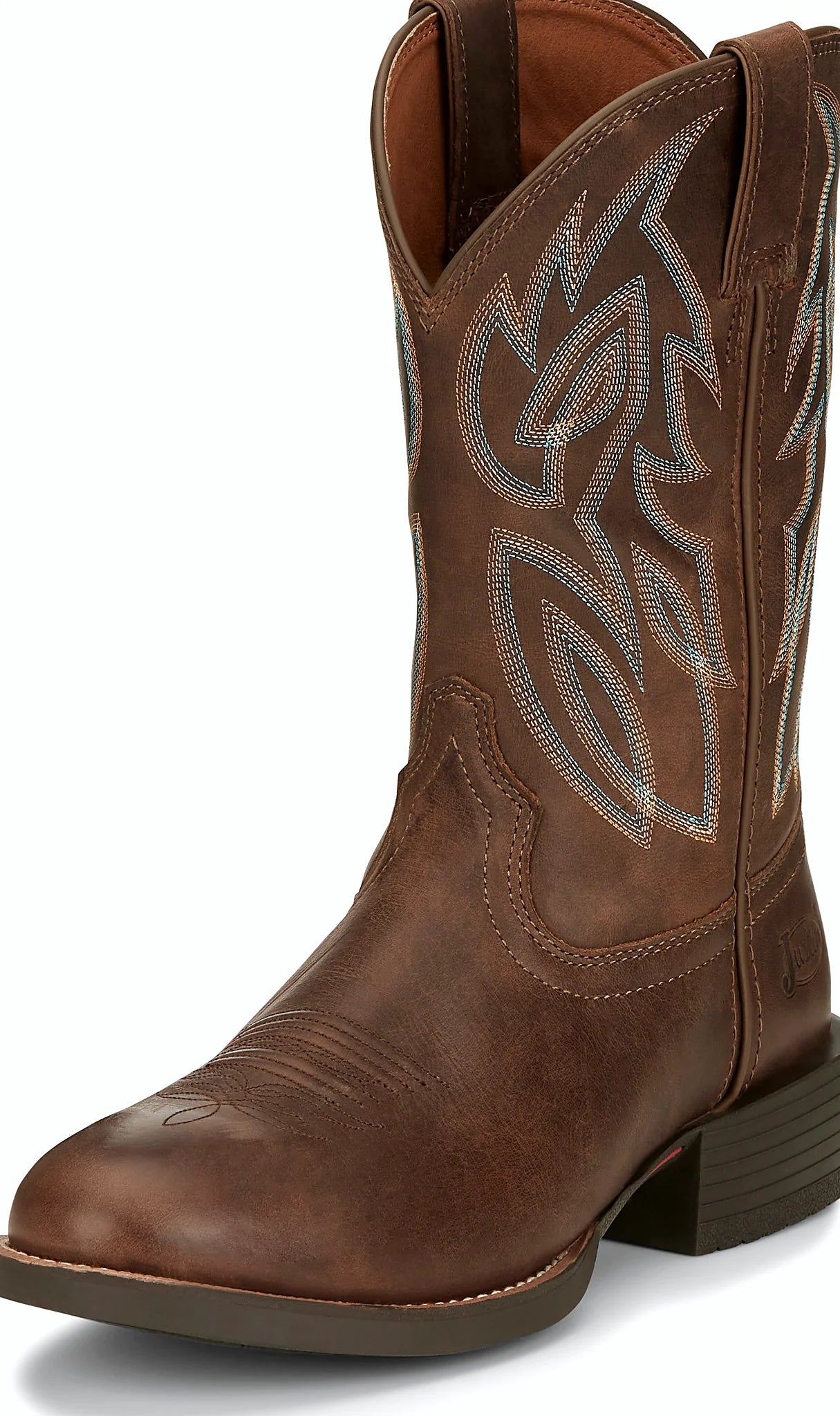 Cowboy boot with a spur ridge heel