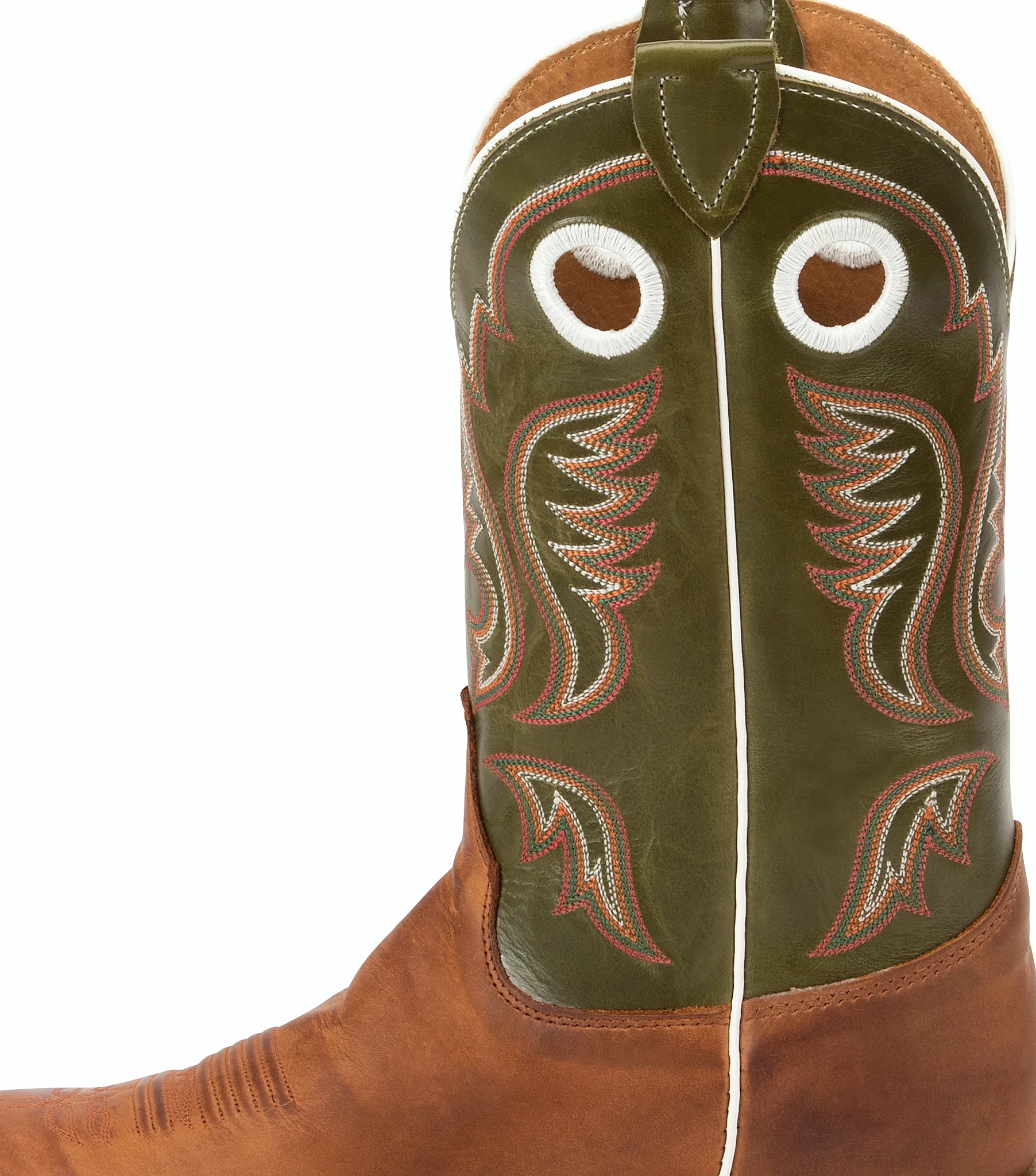 Broad square toe western boot with a full welt