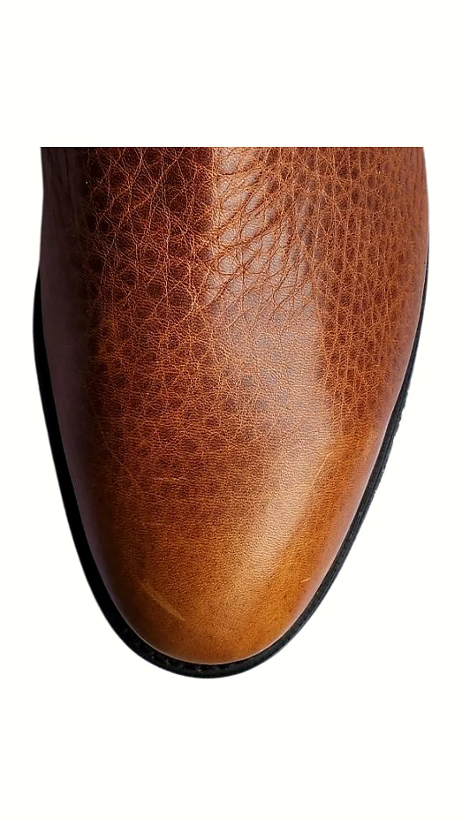 Tall pull-on wellington with a safety toe