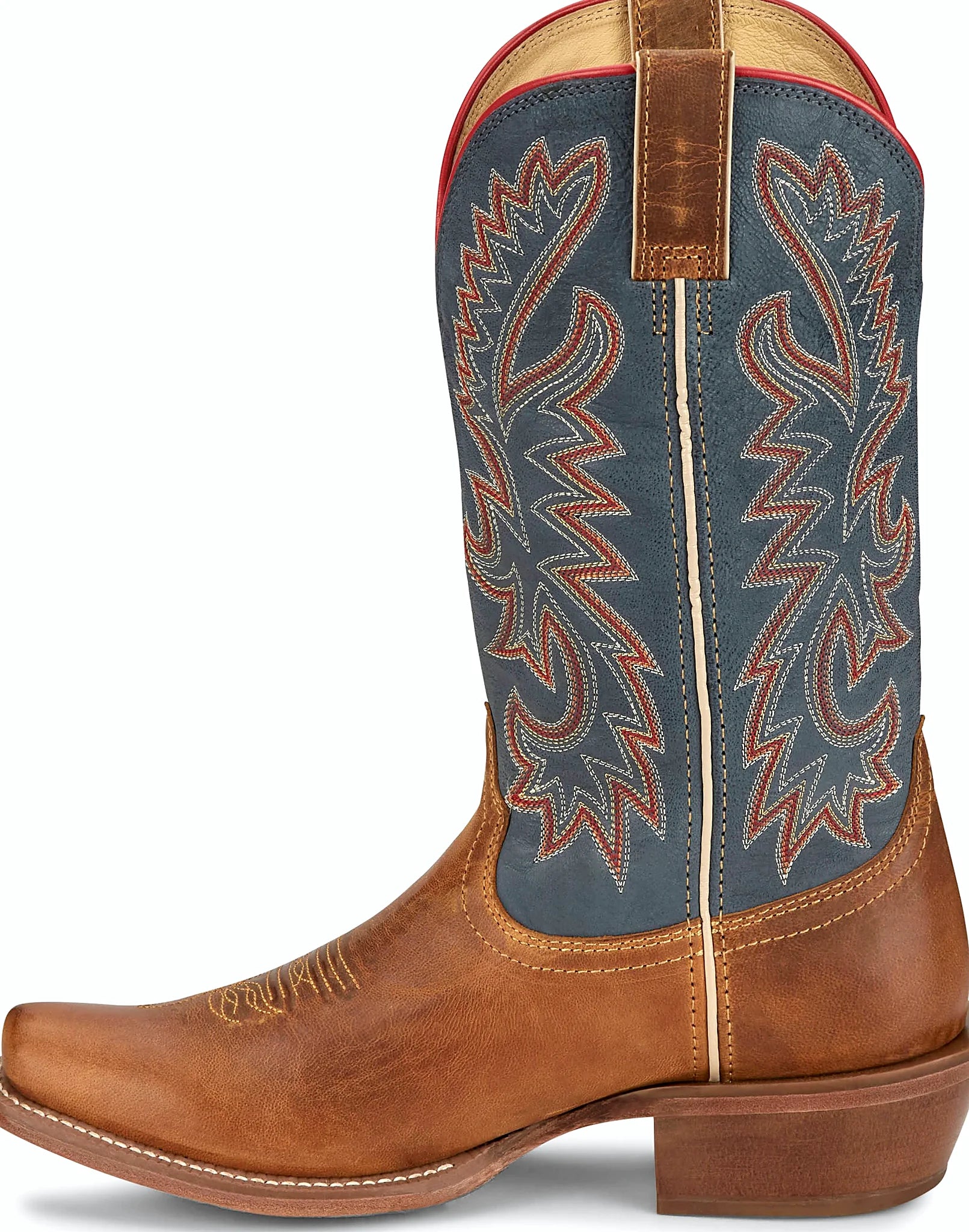 Embroidered thirteen inch cowboy boot