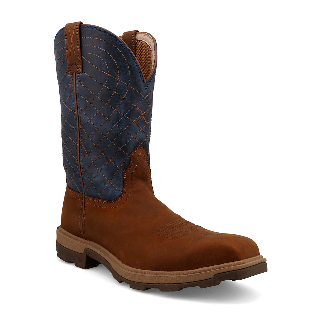 - 11" ULTRALITE X WORK BOOT - MOCHA & DENIM (NANO COMPOSITE TOE)