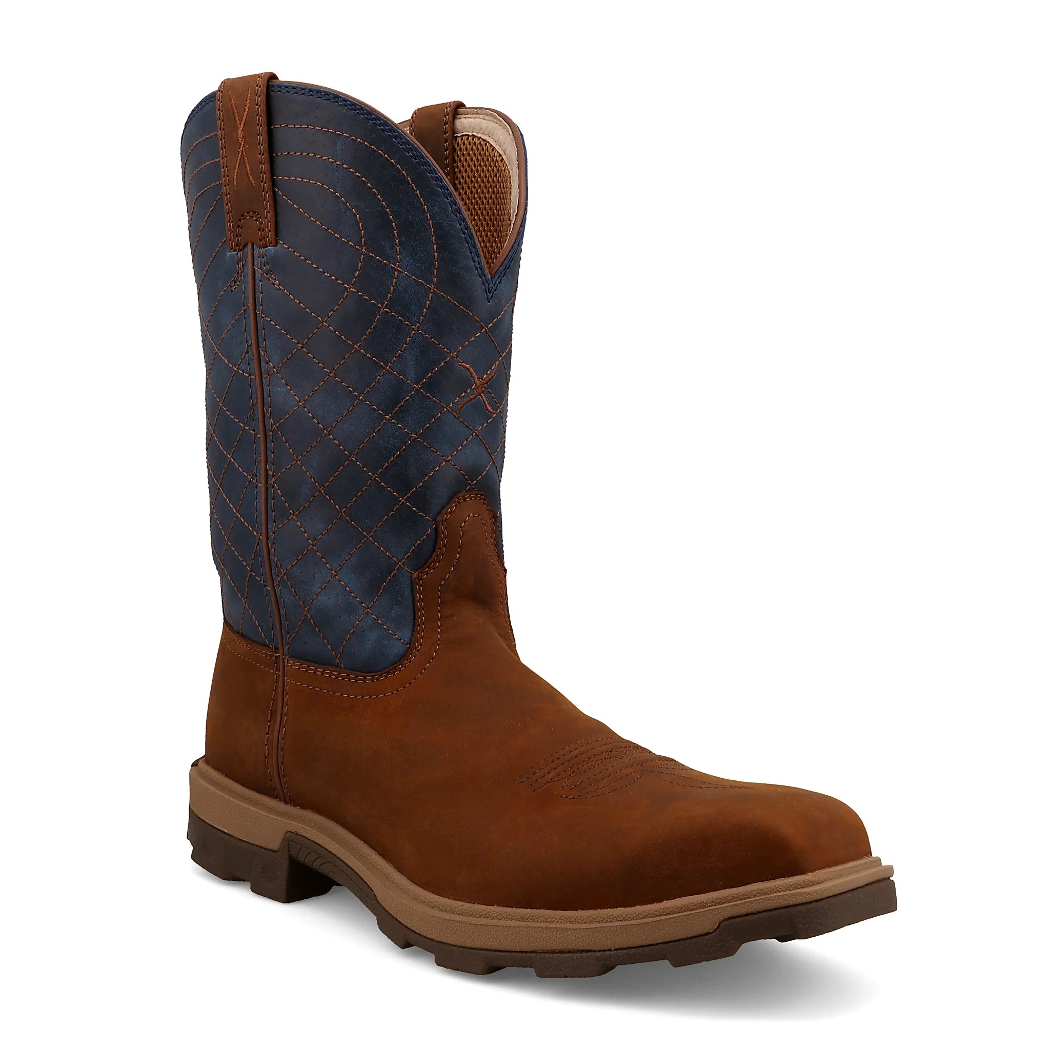- 11" ULTRALITE X WORK BOOT - MOCHA & DENIM (NANO COMPOSITE TOE)