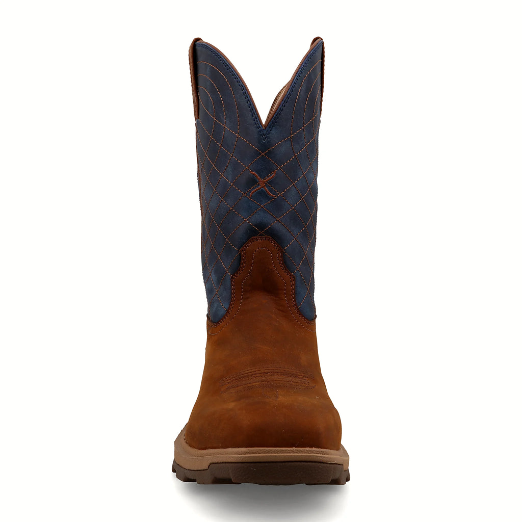 - 11" ULTRALITE X WORK BOOT - MOCHA & DENIM (NANO COMPOSITE TOE)