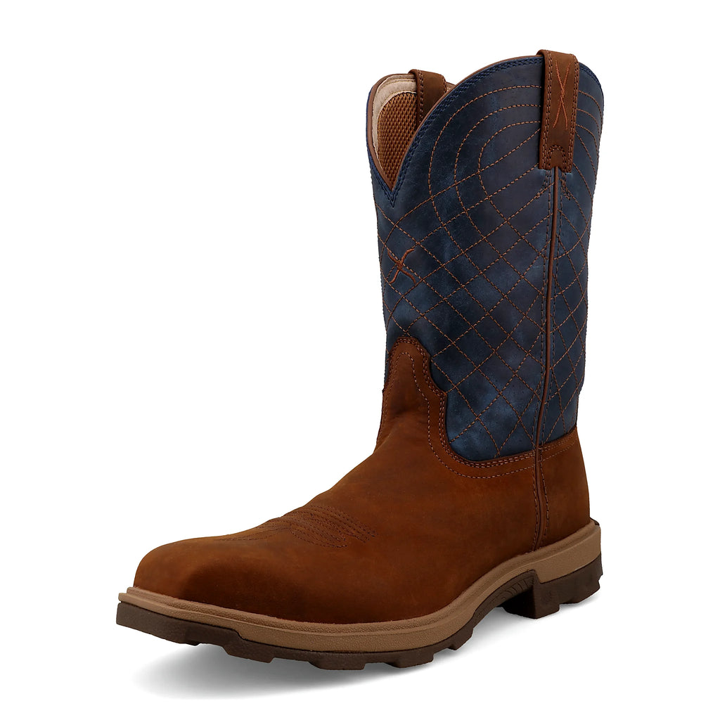 - 11" ULTRALITE X WORK BOOT - MOCHA & DENIM (NANO COMPOSITE TOE)