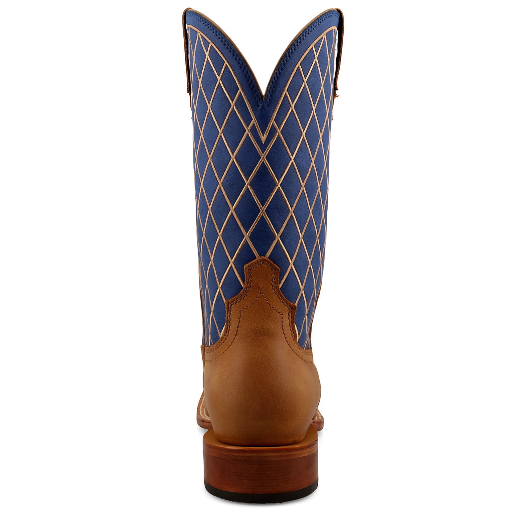 Twelve inch boot with a recycled leather shaft