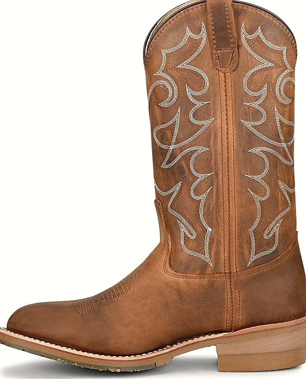 Round toe work western boot made in the USA
