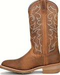 Round toe work western boot made in the USA