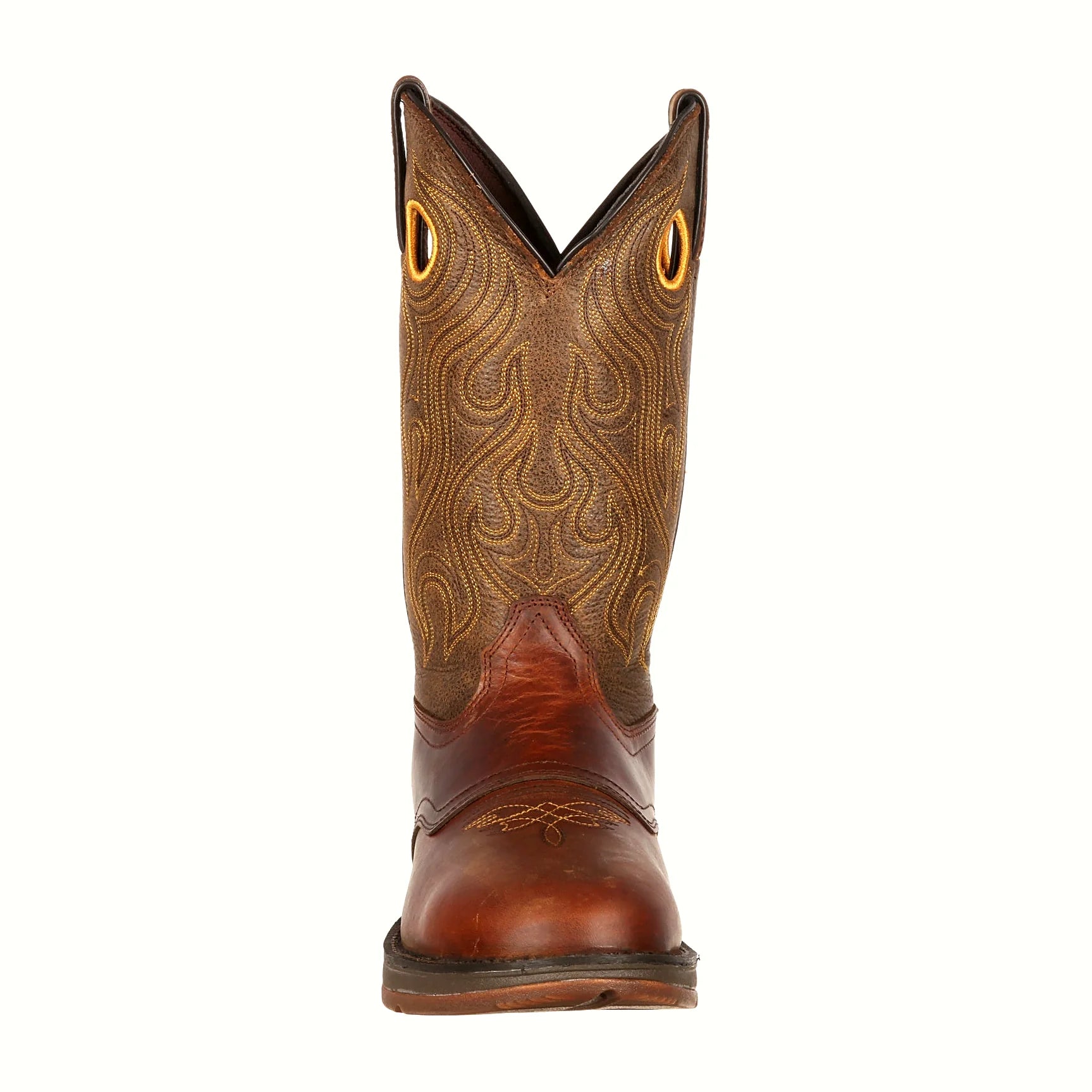 - 12" REBEL BROWN SADDLE WESTERN BOOT