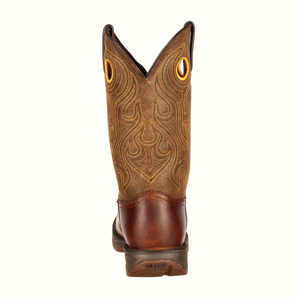 - 12" REBEL BROWN SADDLE WESTERN BOOT