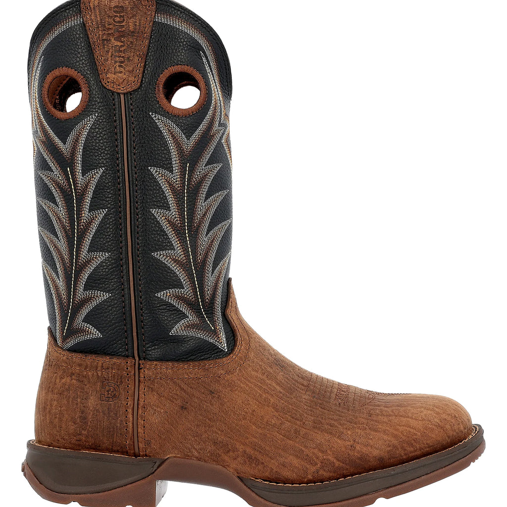 Full-grain leather boot with a soft mesh lining