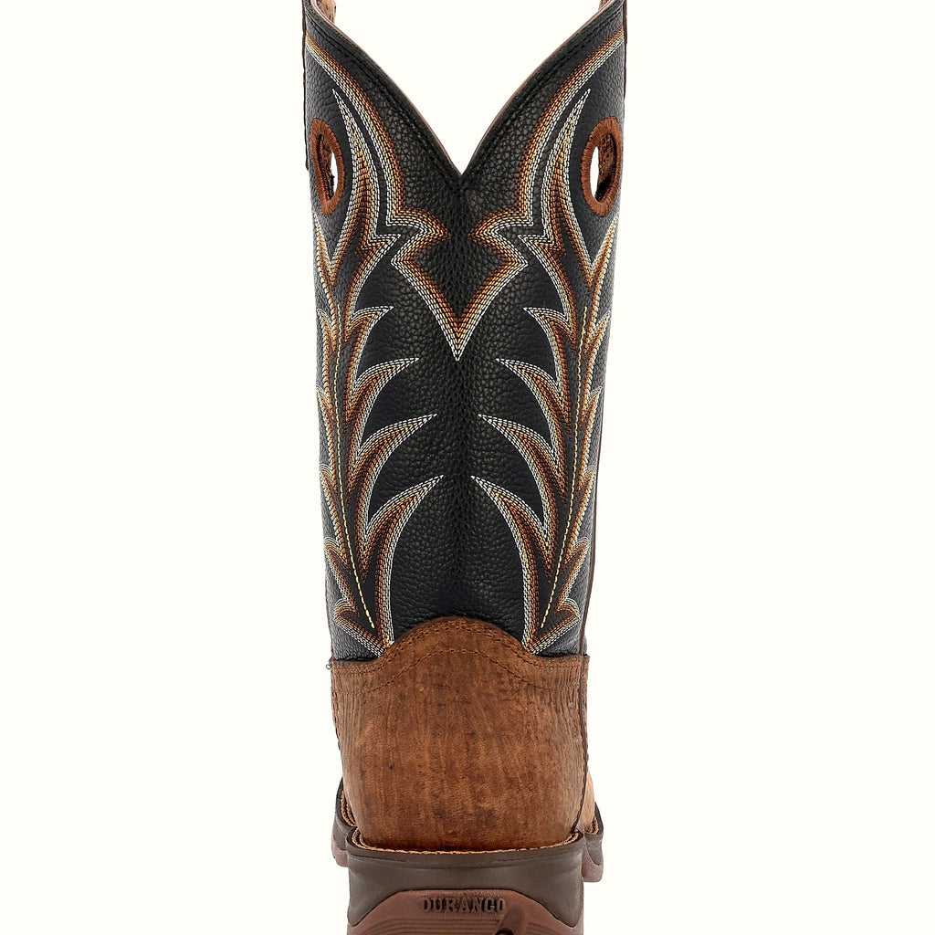 - 12" REBEL OAK BARK MIDNIGHT WESTERN BOOT