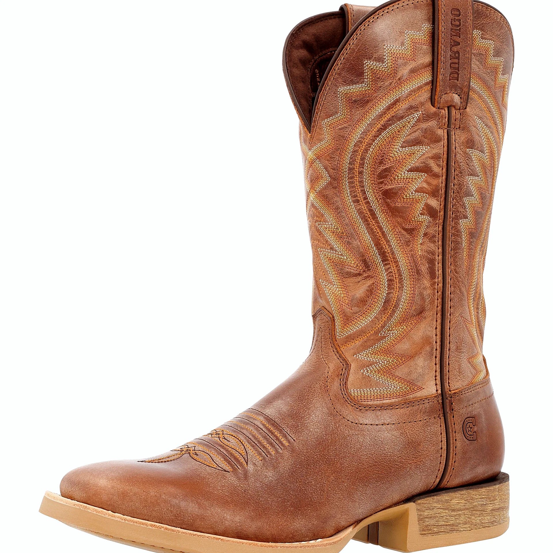 Square toe boot with a twin fiberglass shank system