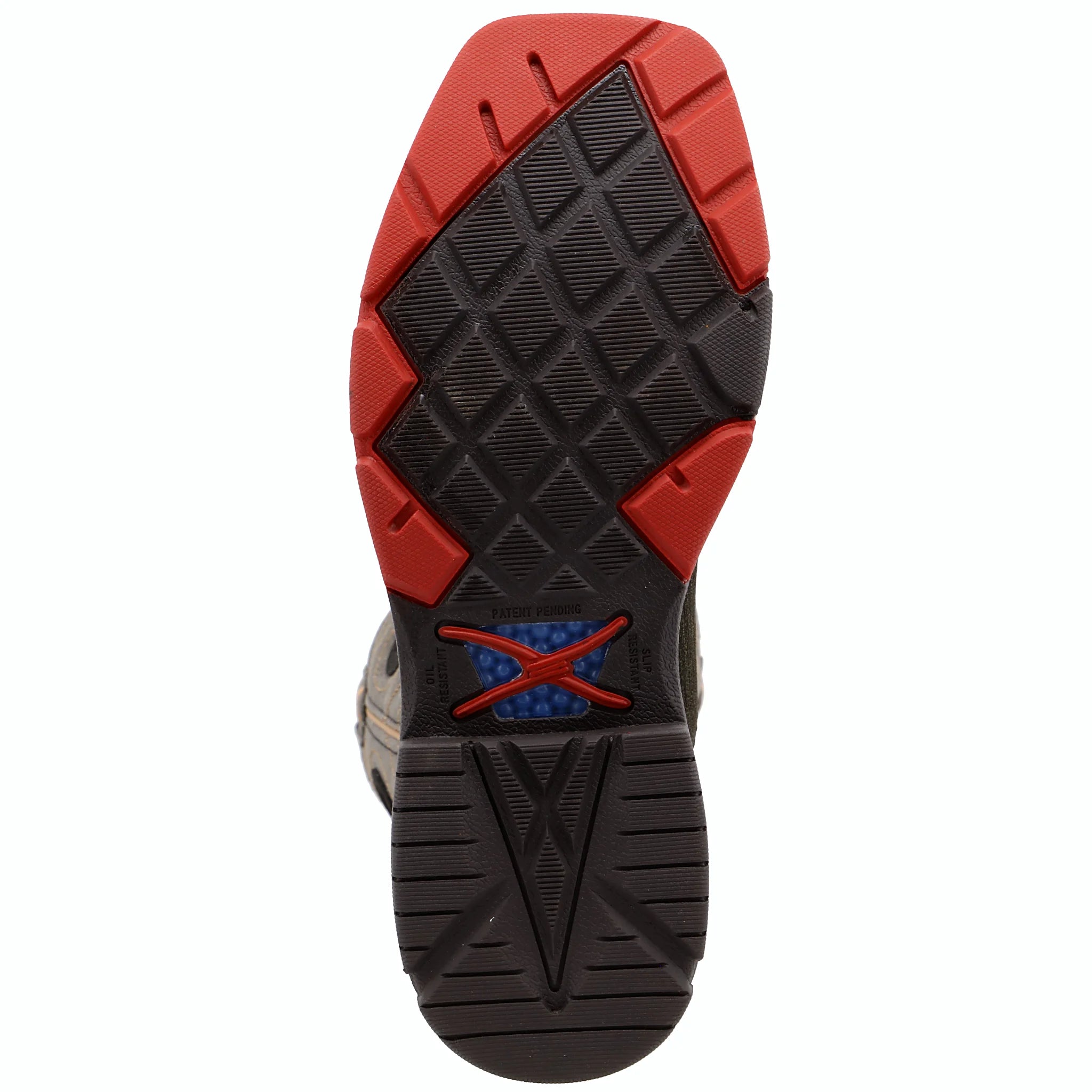 - 12" WESTERN WORK BOOT - CHARCOAL & GRAY (ALLOY TOE)