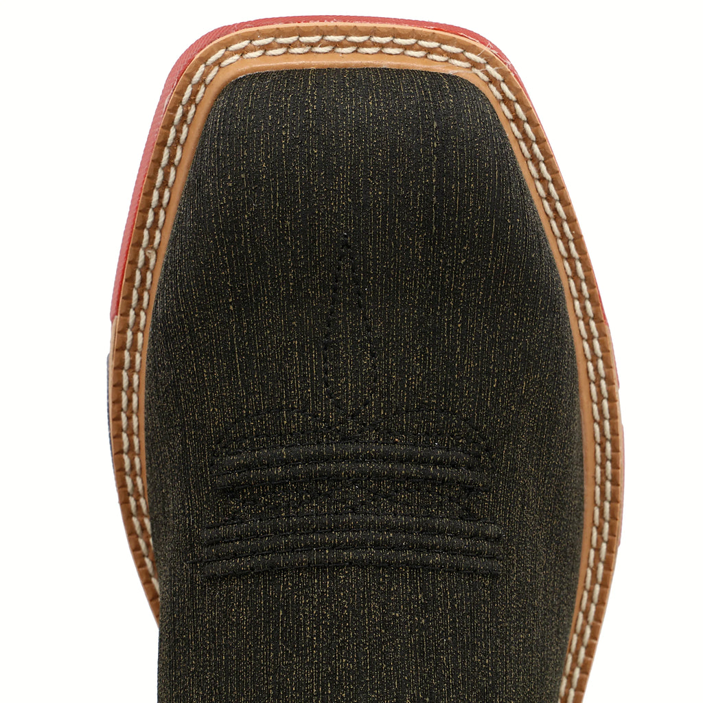 - 12" WESTERN WORK BOOT - CHARCOAL & GRAY (ALLOY TOE)