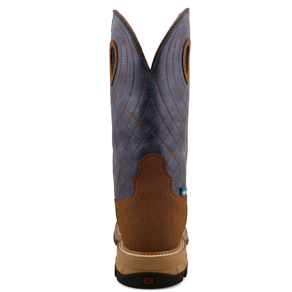 - 12" WESTERN WORK BOOT - CLAY & PEACOCK (COMPOSITE TOE)