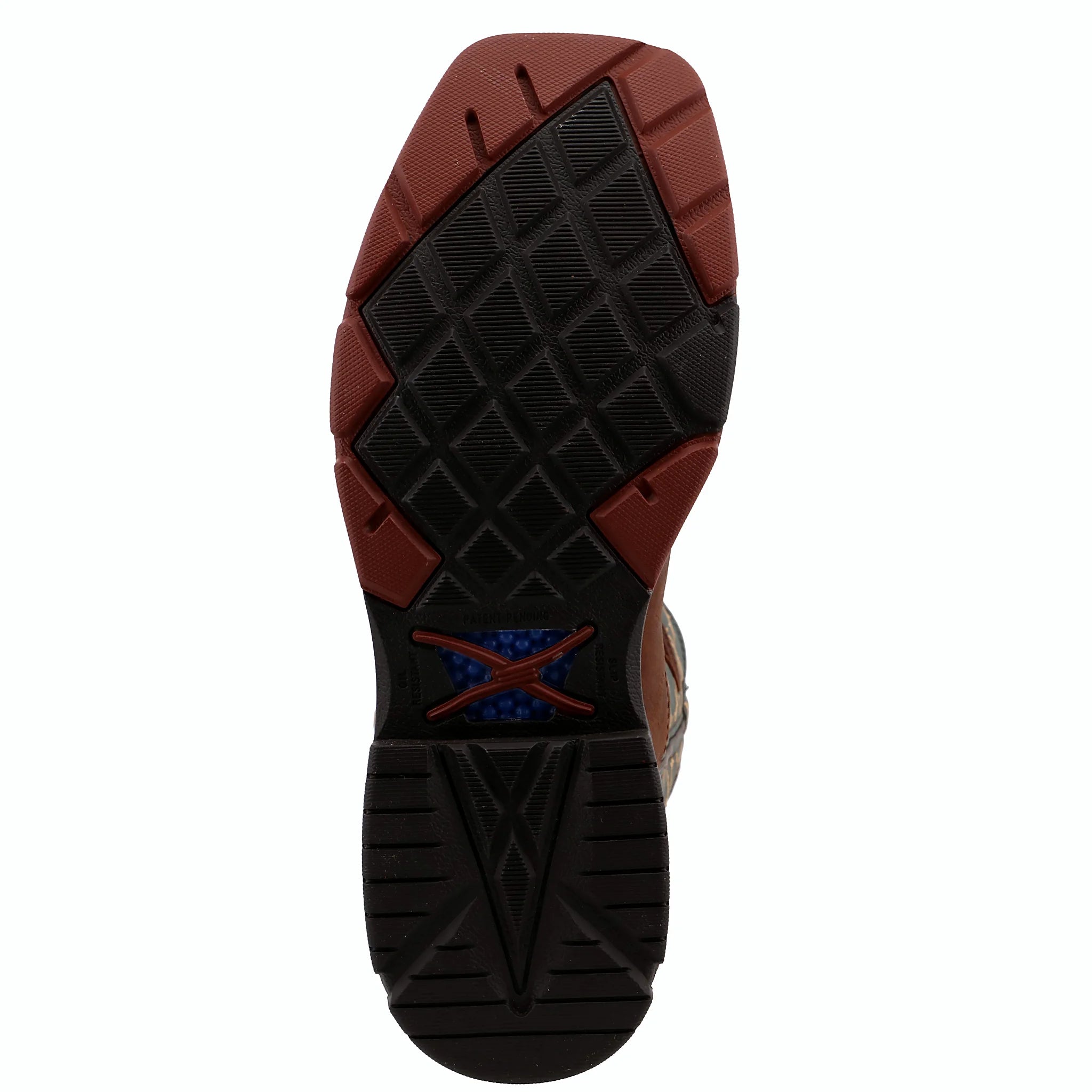 - 12" WESTERN WORK BOOT - MOCHA & SLATE (COMPOSITE TOE)