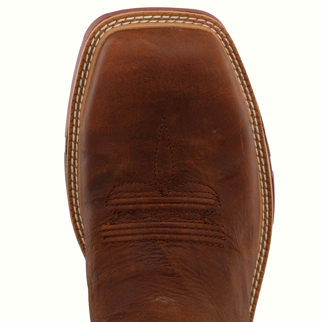 - 12" WESTERN WORK BOOT - MOCHA & SLATE (COMPOSITE TOE)