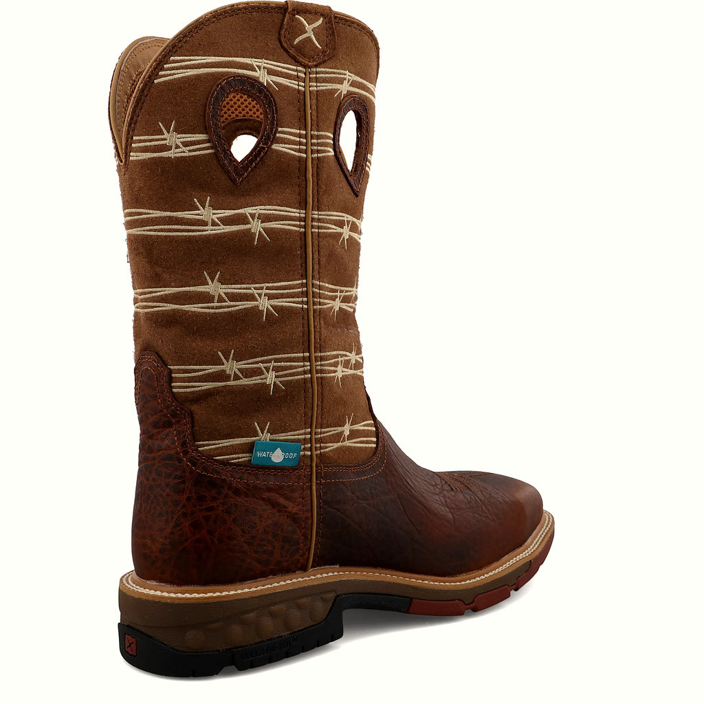 - 12" WESTERN WORK BOOT (SAFETY TOE)