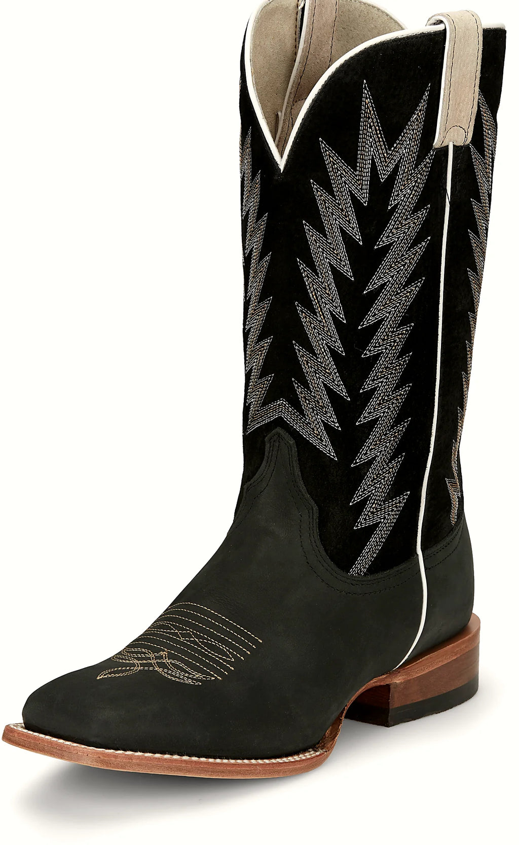 Cowboy boot with a removable memory foam insert