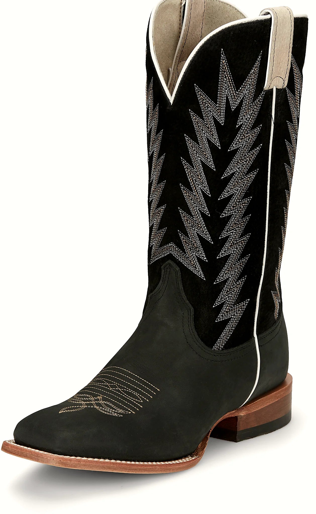 Cowboy boot with a removable memory foam insert