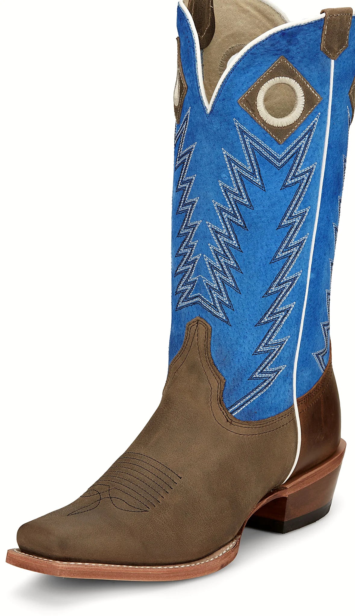Cowboy boot with a hand-nailed leather outsole