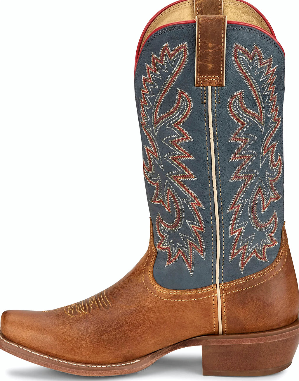 Embroidered thirteen inch cowboy boot