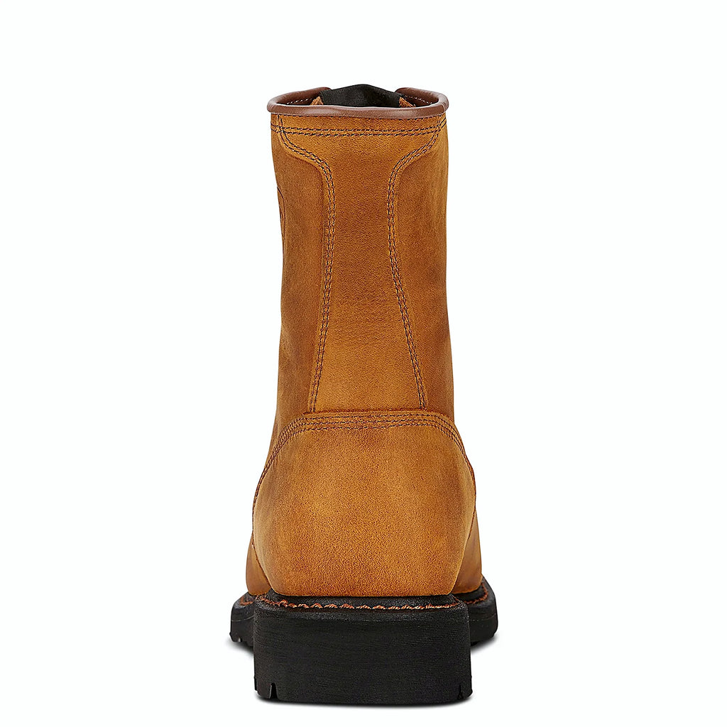 Round toe work boot for the jobsite