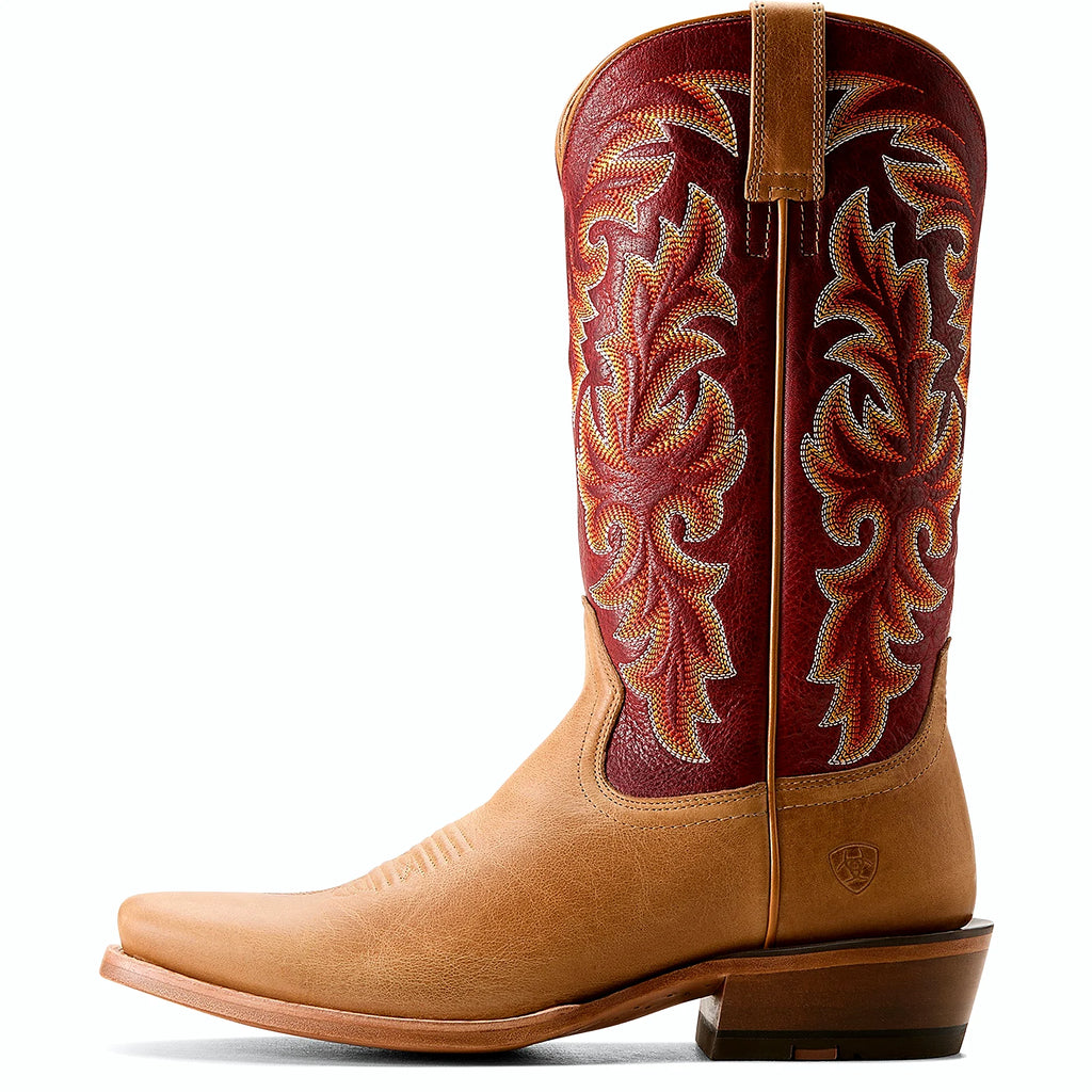 K toe cowboy boot with a thirteen inch shaft