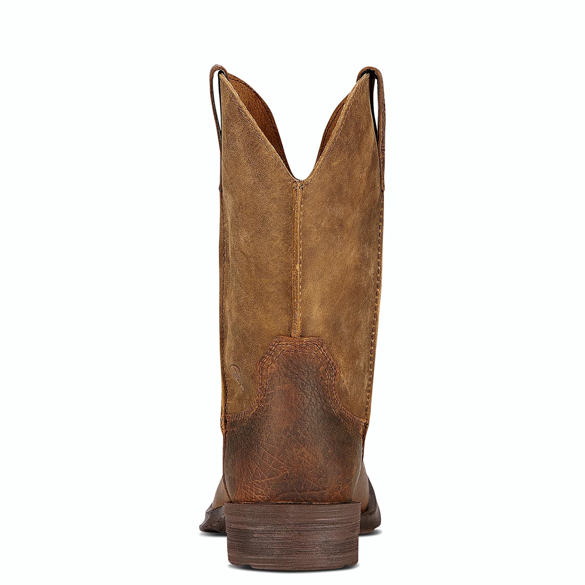 Square toe boot with a country heel