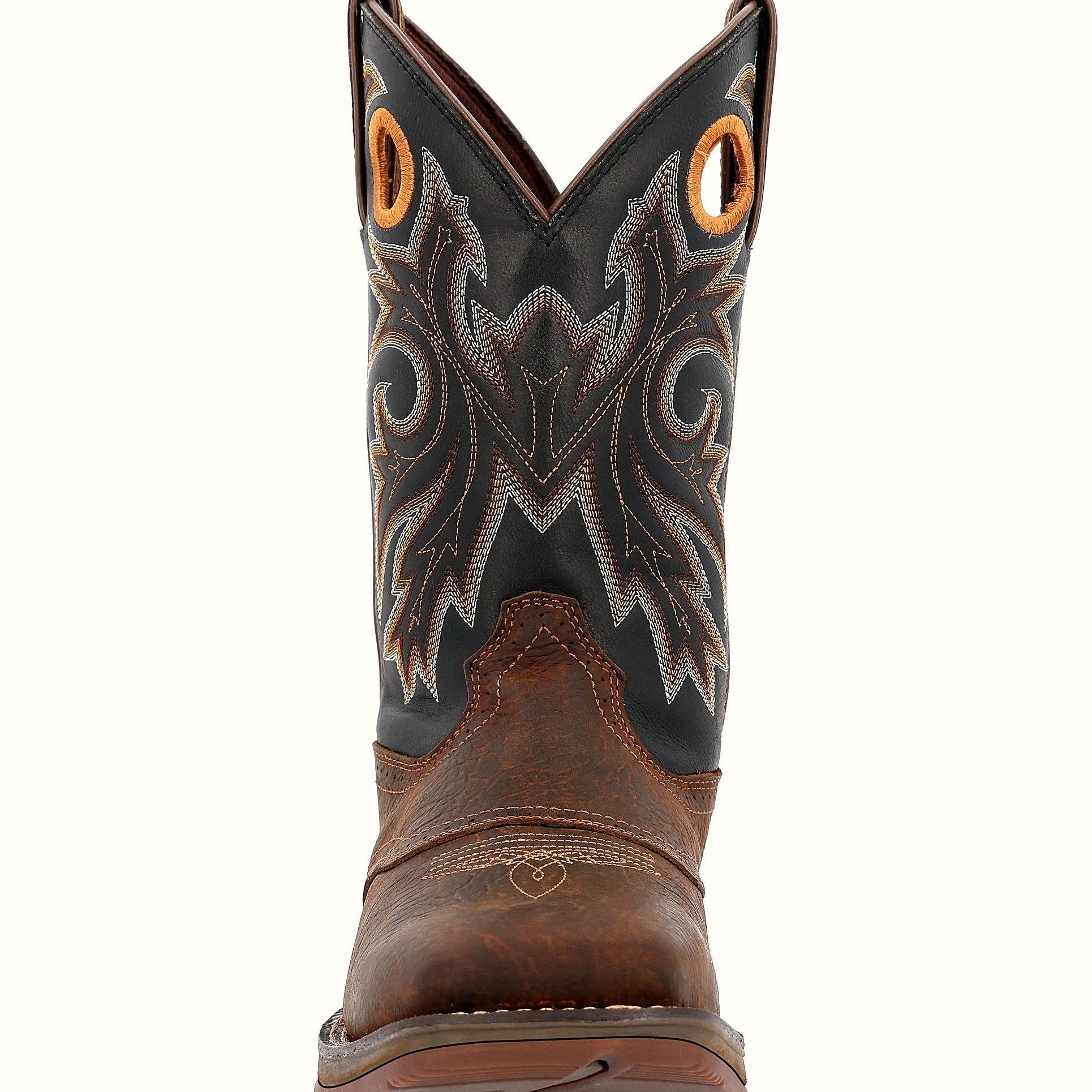 Full-grain leather boot with a soft mesh lining