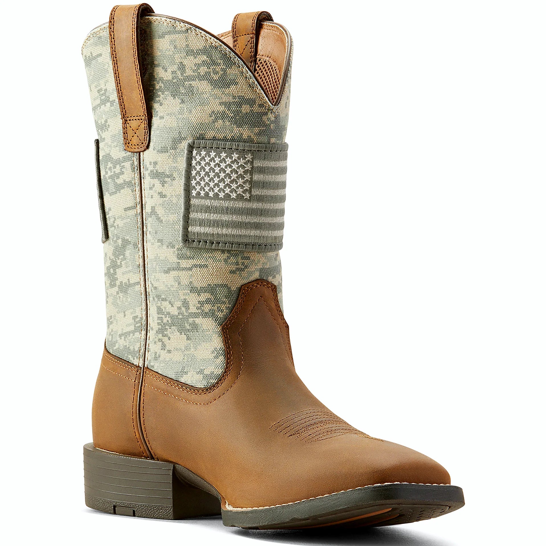 Square toe western boot for everyday wear