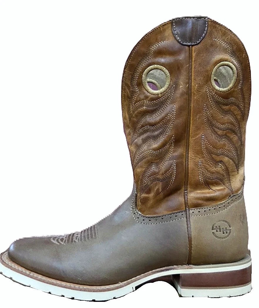Men's square toe pull-on western boot