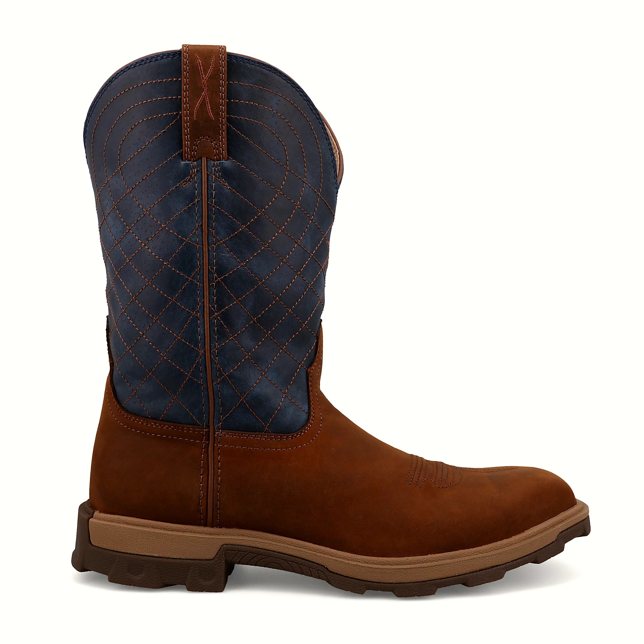 - 11" ULTRALITE X WORK BOOT - MOCHA & DENIM (NANO COMPOSITE TOE)
